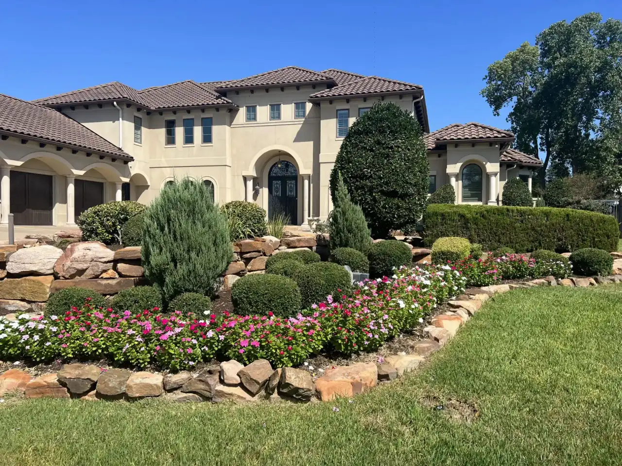 Professionally designed landscape in Bryan College Station