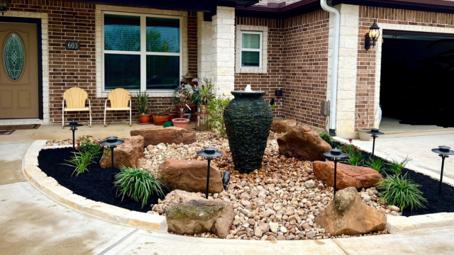 Moss Rock Fountain Water Feature | Greener LawnScapes