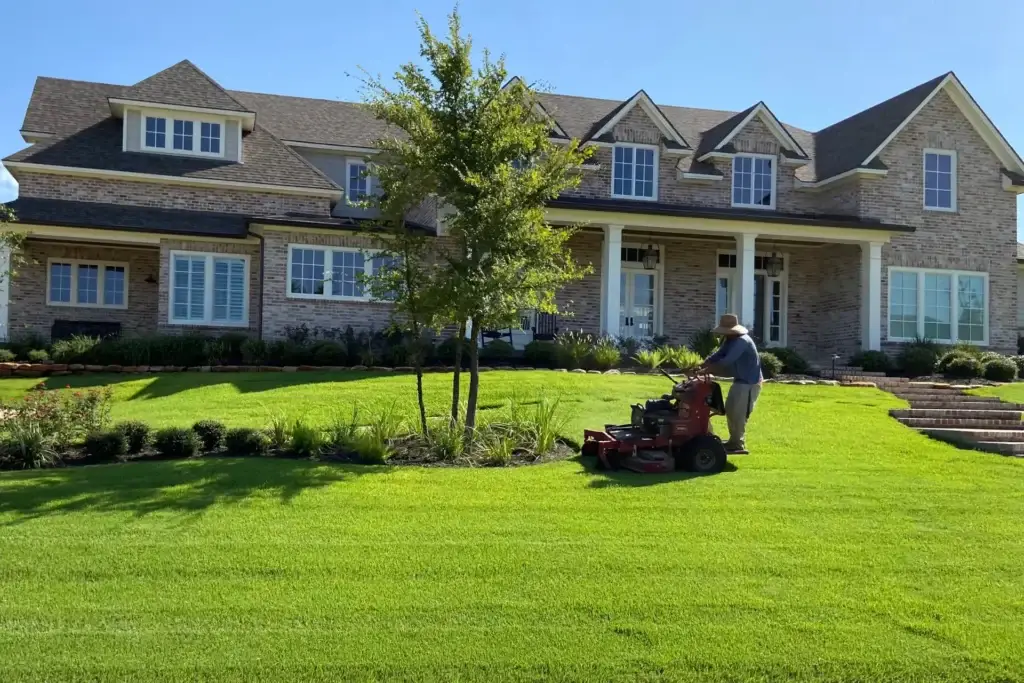 front lawn mow